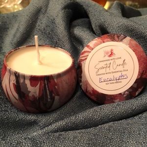 Handmade 4 oz decorative tin